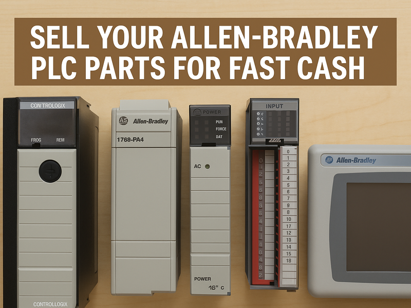 Sell Allen-Bradley PLC Parts for Fast Cash. We buy ControlLogix, SLC 500, PanelView