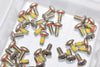 Lot of 43 Vibration-Resistant Sealing Rounded Head Screws, 4-40 Thread Size, 1/4'' Long 93802A421
