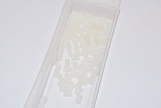 Lot of 86 NEW Off-White Nylon Unthreaded Spacers 3/16'' OD, 5/16'' Long, for Number 4 Screw