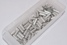 Lot of 111 NEW Aluminum Unthreaded Spacers 6 mm OD, 16 mm Long, for M4 Screw Size