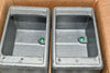 2 NEW Eaton Crouse Hinds FDD1 Condulet FD device box, Deep, Feraloy iron alloy, Single-gang, D shape, 1/2''