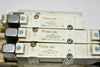 4x SMC Solenoid Valves W/ Manifold Block SY5140-5LOU SY5440-5LOU SY5340-5LOU