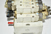 4x SMC Solenoid Valves W/ Manifold Block SY5140-5LOU SY5440-5LOU SY5340-5LOU