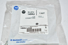 NEW Allen Bradley 1494U-LA36 Disconnect Switch, Lug Kit, 30-60A, Aluminum, 14 - 2AWG, 3/Package