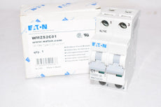 NEW Eaton WMZS2C01 Miniature Circuit Breaker Switch 1A 10kA Type C DP UL1077