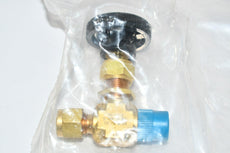 NEW Swagelok B-1RM4-S4-W20 Brass Integral Bonnet Needle Valve