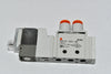 NEW SMC VQZ1121-5LO1-N3 Valve, 2 posit sgl, 5 port, 24VDC L plug, 5/32'', body pt, air, rubber seal