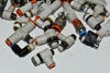 Lot of Fittings, Various Brands & Sizes  Push to connect Control Valves 90 deg. Tee