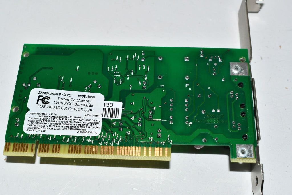 Zoom Fax Modem 3025N V.92 PCI PCB Circuit Board – VB Industrial Supply
