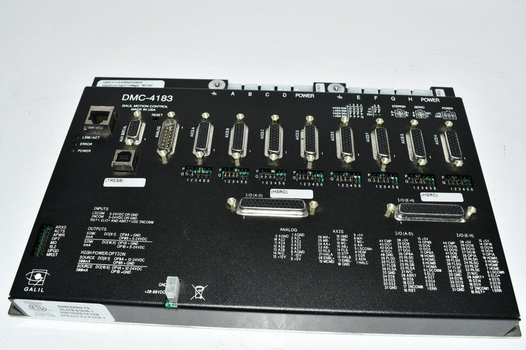 NEW Galil Motion Controls DMC-4183 8-Axis EtherNet Econo Motion Contro ...