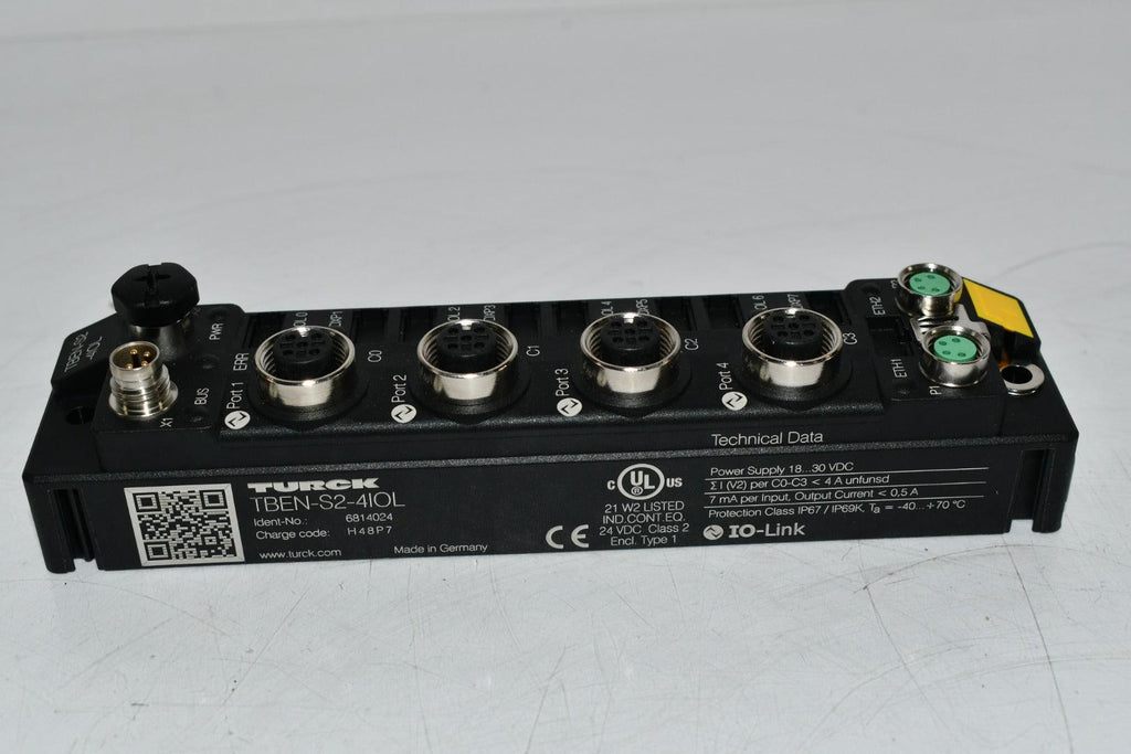 Turck Tben Module NEW Turck TBEN-S2-4IOL Multiprotocol 4 Channel IO Link Master 6814024 ...