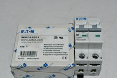 NEW Eaton WMZS2D01 Miniature Circuit Breaker 1A 5kA Type D DP UL1077