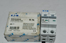 NEW Eaton WMZS2D08 Miniature CB Circuit Breaker 8A 5kA Type D UL1077