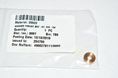 NEW 25522 Washer Thrust Bronze .187 x .500 x .156