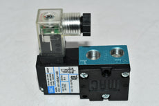 NEW MAC Valves 45A-AA1-DDAJ-1KD SOLENOID VALVE 45 SERIES 4-WAY SINGLE OPERATOR 1/8'' NPTF PORT SIZE 24 V DC (5.4 W)