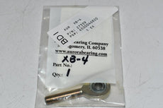 NEW Aurora Bearing XB-4 Male Threaded Left Hand Rod End - Bore Diameter: 0.2500 in, Shank Thread Size: 5/16-24 in