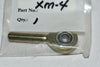 NEW Aurora Bearing XM-4 Male Threaded Right Hand Rod End - Bore Diameter: 0.2500 in, Shank Thread Size: 5/16-24