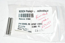 Pack of 2 NEW Bosch 21304 Pin Dowel SS .1875 D 1.500 L