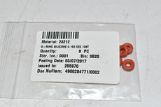 Pack of 8 NEW 23212 O-ring Silicone 0.152 id x .139 T