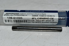 NEW ProMax 139-01220 Corner Rounding End Mill: 0.02 mm Radius, 3/16'' Dia, 4 Flutes, Solid Carbide