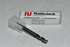 NEW ROBBJACK A1-303-06 0.1875-in Dia 3-Flute End Mill, 0.5625-in LOC, 0.1875-in Shank, 2-in OAL, 0.005-in Chamfer