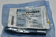 NEW Hardinge 46099200000002 TF16 EXT Nose Swiss Collet .0625'' to .2189''