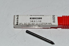 NEW Accupro 2500060 Chamfer Mill: 1/8'' Dia, 1/8'' Shank Dia, 60 deg, 2 Flute, Solid Carbide