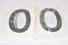 Lot of 2 Packs of NEW Brady 51400 4'' Black Gothic Font Quik-Align Adhesive Numbers 0