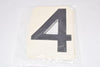 Pack of 10 NEW Brady 4AD85 Quik-Align Adhesive Labels Numbers 4