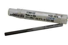 NEW Yankee 1433-0.1875 Chucking Reamer: 3/16'' Dia, 4-1/2'' OAL, 1-1/8'' Flute Length, Straight-Cylindrical Shank, HSS;Cobalt