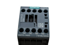 NEW Siemens 3RH2131-1AK60 4 Pole 10 AMP Control Relay with 3 N.O. and 1 N.C. Contacts