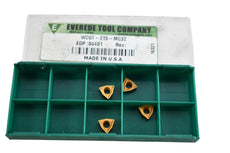 Pack of 4 NEW Everede Tool WCGT-215-MC32 04401 Indexable Carbide Inserts