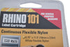 NEW DYMO Rhino 101 1734861 3/4'' White Flex Nylon