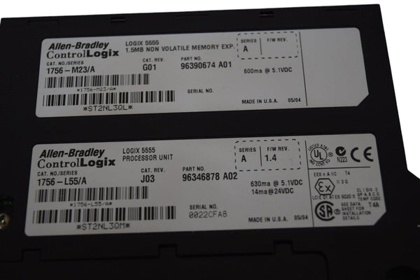Allen Bradley 1756-L55/A Logix 5555 Processor Unit – VB Industrial Supply