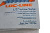 Pack of 2 NEW Loc-Line 32094 In-Line Valve for 1/2'' ID System