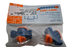 Pack of 2 NEW Loc-Line 32094 In-Line Valve for 1/2'' ID System