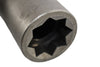 Apex 5836-D 1/2'' Sq. Extra Long Impact Socket, 1-1/8'', double square, SAE, for square nuts