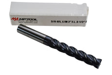 NEW MP Tool 3/8'' Carbide End Mill 4FL 2'' F.L. 3-1/2'' OAL ALTIN