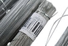 HUGE Lot of Tag Fastener WIRE-12 Wire, 0.018 in Wire Dia, 12 in Lg, Steel, Silver, Galvanized & Others