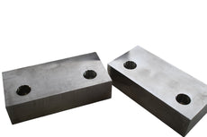 NEW Gibraltar 428-1086 - 48714711 6'' Wide x 3'' High x 1-1/2'' Thick, Flat/No Step Vise Jaw Soft, Aluminum, Fixed Jaw, Compatible with 6'' Vises