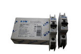 Pack of 2 NEW Eaton Cutler Hammer FAZ-C6/1-NA-L Miniature Circuit Breakers, C Curve