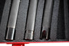 Lot of 7 Grease Fitting Tools Angled Aerospace In Metal Case 4-1/4'' OAL