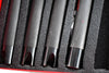 Lot of 7 Grease Fitting Tools Angled Aerospace In Metal Case 4-1/4'' OAL