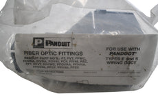 Lot of 5 NEW Panduit FRF42LG Fiber-Duct Angled Fitting Joins any 4x4 Fitting to 2x2 Fiber-Duct