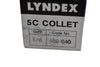 NEW Lyndex Nikken 500-040 5C Collet 5/8'' Round