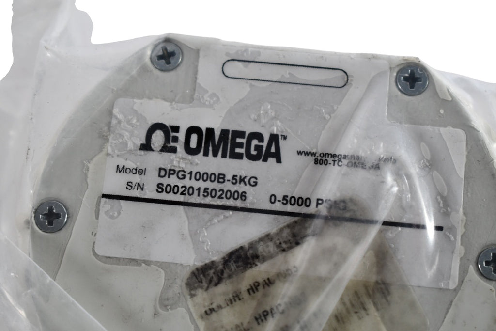 Omega DPG1000B-5KG Pressure Gauge, 5000 PSI, Battery Powered, DPG 1000 ...