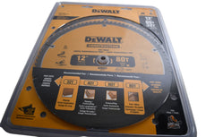 NEW DEWALT DW3128P5 12-Inch Miter Saw Blade, Crosscutting, Tungsten Carbide, 80-Tooth and 32-Tooth, 2-Pack