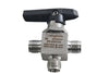 Swagelok SS-42GXS4 Stainless Steel 1-Piece 40G Series 3-Way Ball Valve, 0.35 Cv, 1/4 in Tube Fitting