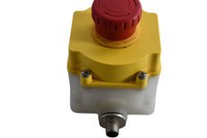 NEW Banner Engineering SSA-EB1PLXR-12ED1Q8 E-Stop, Flush Mount, 40mm Pushbutton, Red, 2NC/1NO, IP65, 8-pin QD