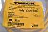 NEW Turck PSG 4M-2 Cordset, M8 Male to Cut-end, Yellow, 4 cond., 2 meters